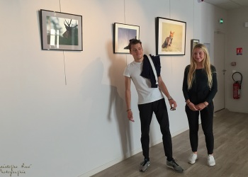 Installation de l'exposition Instants Nature 2017, Bourbon l'Archambault